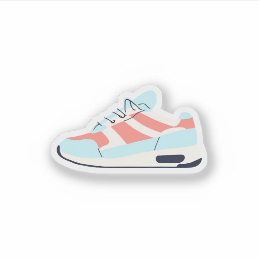 Schattigee sneaker sticker (Voorkant)
