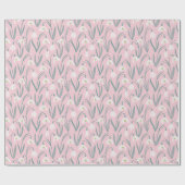 Schattigee Sneeuwklokjes roze Cadeaupapier (Vlak)