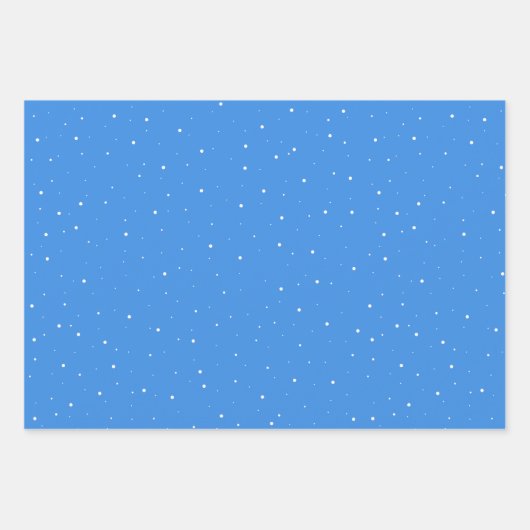 Schattigee sneeuwman en sneeuwvlokpatroon Kinder k Inpakpapier Vel (Voorkant 3)