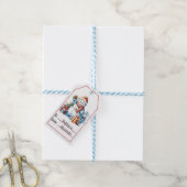 Schattigee Sneeuwman Kerst (1) Cadeaulabel (Met Touw)