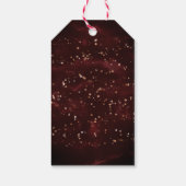 Schattigee Sneeuwman Kind Rode Gift Labels Cadeaulabel (Achterkant)