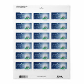 Schattigee sneeuwpop gepersonaliseerde Adresetiket Etiket (Full Sheet)