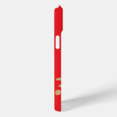 Schattigee sneeuwvlok monogrammed rood goud girly  Case-Mate iPhone case (Achterkant / Rechts)