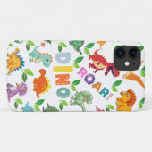 Schattigee soorten dinosaurussen naadloos Case-Mate iPhone case (Achterkant (horizontaal))