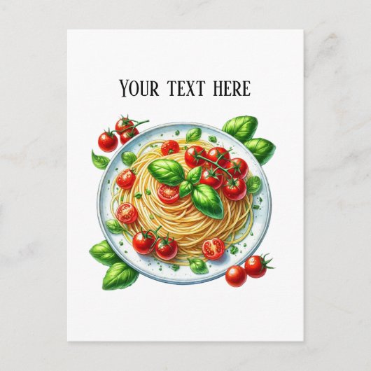 Schattigee Spaghetti tekst toevoegen Briefkaart (Voorkant)