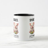 Schattigee Spare de Piggies Eten Salades Mok (Midden)