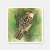 Schattigee Sparrow servetten (Voorkant)