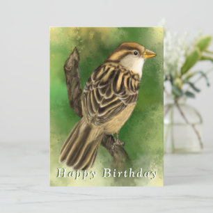 Schattigee Sparrow verjaardagsgaard
