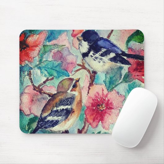 Schattigee Sparrows Spring Muismat (Met muis)