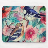 Schattigee Sparrows Spring Muismat (Voorkant)