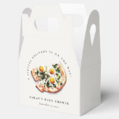 Schattigee speciale levering Pizza Baby shower Par Bedankdoosjes (Geopend)