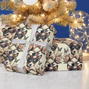 Schattigee  Speelgoed Fox Terrier Cadeaupapier