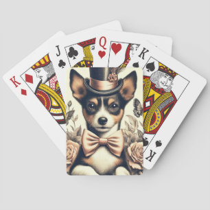 Schattigee  Speelgoed Fox Terrier Pokerkaarten