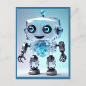 Schattigee Speelgoed-robot Briefkaart (Voorkant)