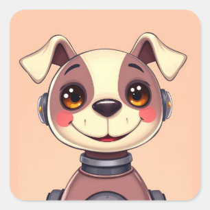 Schattigee Speelgoed Robot Dog Sticker