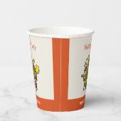 Schattigee speelse handgetekende feestdag kerst papieren bekers (Rechts)