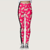 Schattigee Sphynx cat, roze Leggings (Voorkant)