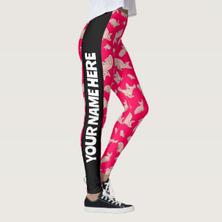 Schattigee Sphynx cat, roze Leggings