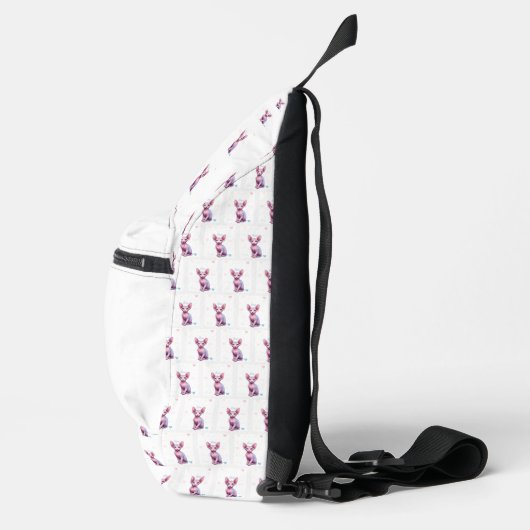 Schattigee Sphynx Cats Love Hearts Terug naar Scho Sling Bag (Rechts)