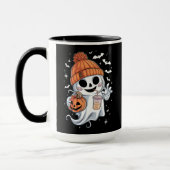 Schattigee Spook Drink Koffie Halloween Iced Coffe Mok (Links)