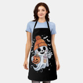Schattigee Spook Drink Koffie Halloween Iced Coffe Schort (Gedragen)