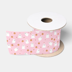 Schattigee Spook & Pompoen Roze Halloween Patroon Lint
