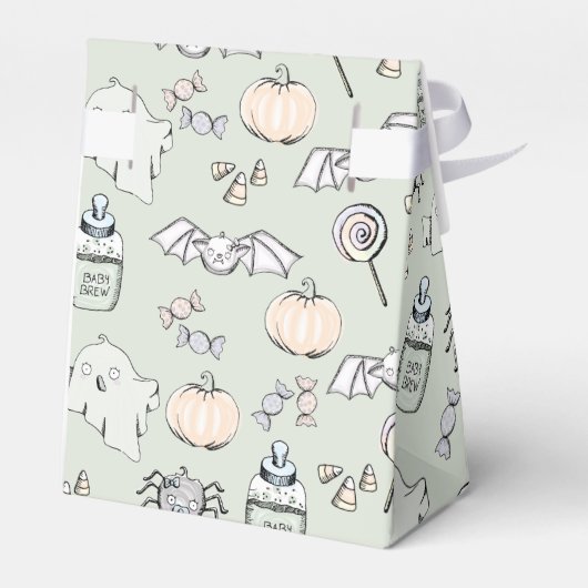 Schattigee spook, vleermuis & spin Halloween Bedankdoosjes (Achterkant)