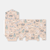 Schattigee spook, vleermuis & spin Halloween Bedankdoosjes (Uitgevouwen)