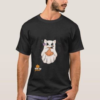 Schattigee spookkat met pompoen | Spooky Halloween T-shirt