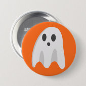 Schattigee spookknop ronde button 7,6 cm (Voorkant /achterkant)