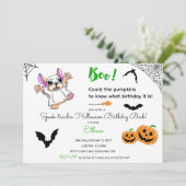 Schattigee spookpompoenen Halloween 2e Verjaardag Kaart (Staand voorkant)