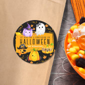 Schattigee Spooktacular Fun Halloween Night Ronde Sticker