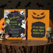 Schattigee Spooktacular Halloween Monster Verjaard Kaart