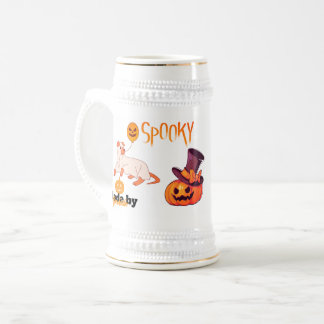 Schattigee Spooky Dog Ghost & Pumpkin Halloween De Bierpul