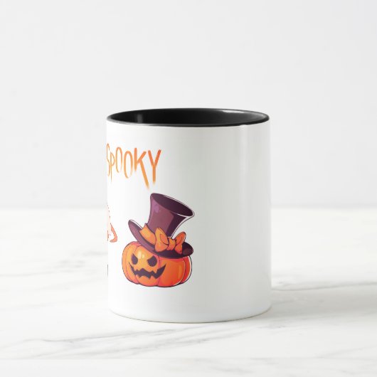 Schattigee Spooky Dog Ghost & Pumpkin Halloween De Mok (Midden)