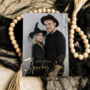 Schattigee Spooky Era Foto Halloween Folie Feestdagenkaart
