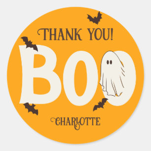 Schattigee Spooky Ghost Halloween Tiener Verjaarda Ronde Sticker