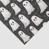 Schattigee Spooky  Ghosts Black & White Halloween Tissuepapier (Detail)