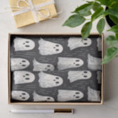 Schattigee Spooky  Ghosts Black & White Halloween Tissuepapier (Geschenk)