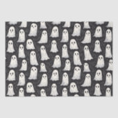 Schattigee Spooky  Ghosts Black & White Halloween Tissuepapier (Voorkant)