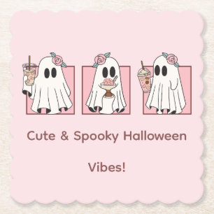 Schattigee & Spooky Halloween Papieren Onderzetter