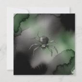 Schattigee Spooky Monster Bash Halloween Party Kaart (Achterkant)