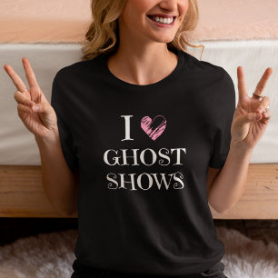Schattigee Spooky Season Ghost Shows Black Hallowe Tri-Blend Shirt