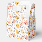 Schattigee Spring Chicks en Bloemenpatroon Bedankdoosjes (Geopend)
