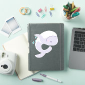 Schattigee springwalvis afbeelding sticker (iPad Cover)