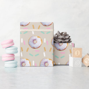 Schattigee Sprinkle Donut Waterverf Pattern Cadeaupapier