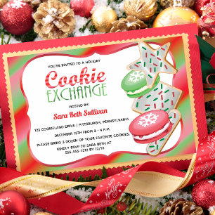 Schattigee sprinkles Macarons Cookie Exchange Pa Kaart
