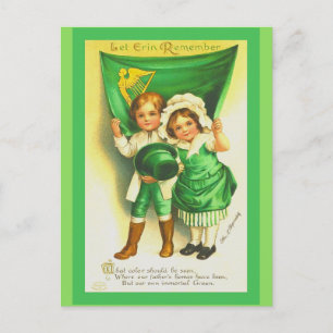Schattigee St. Patrick's Day Briefkaart  Kinderen