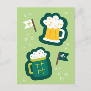 Schattigee St. Patrick's Day Heb Drink op ons Briefkaart