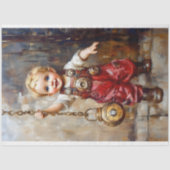 Schattigee Steampunk Child Red Overalls X9 Decoupa Tissuepapier (Voorkant)